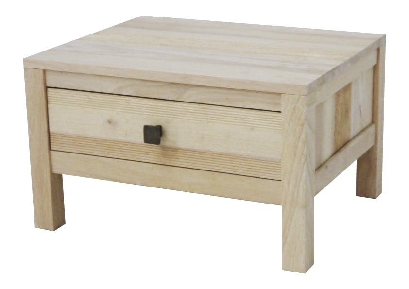 Table de chevet Hévéa 1 tiroir 50x40x30cm GALA