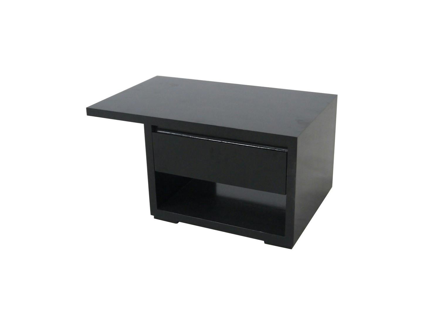 Table de chevet moderne hévéa recto verso 65cm OLGA