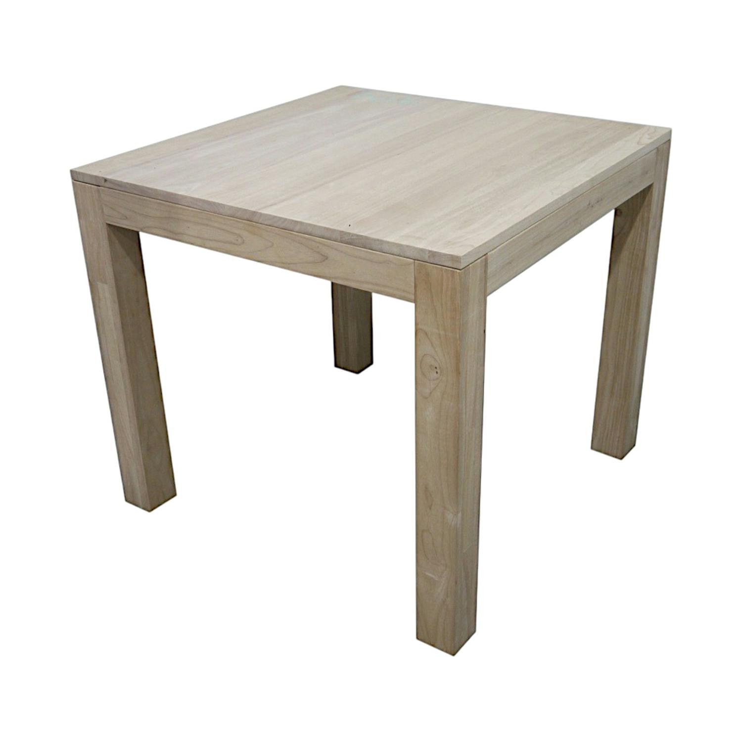 Table de repas carrée Hévéa 85x85x76cm HELENA