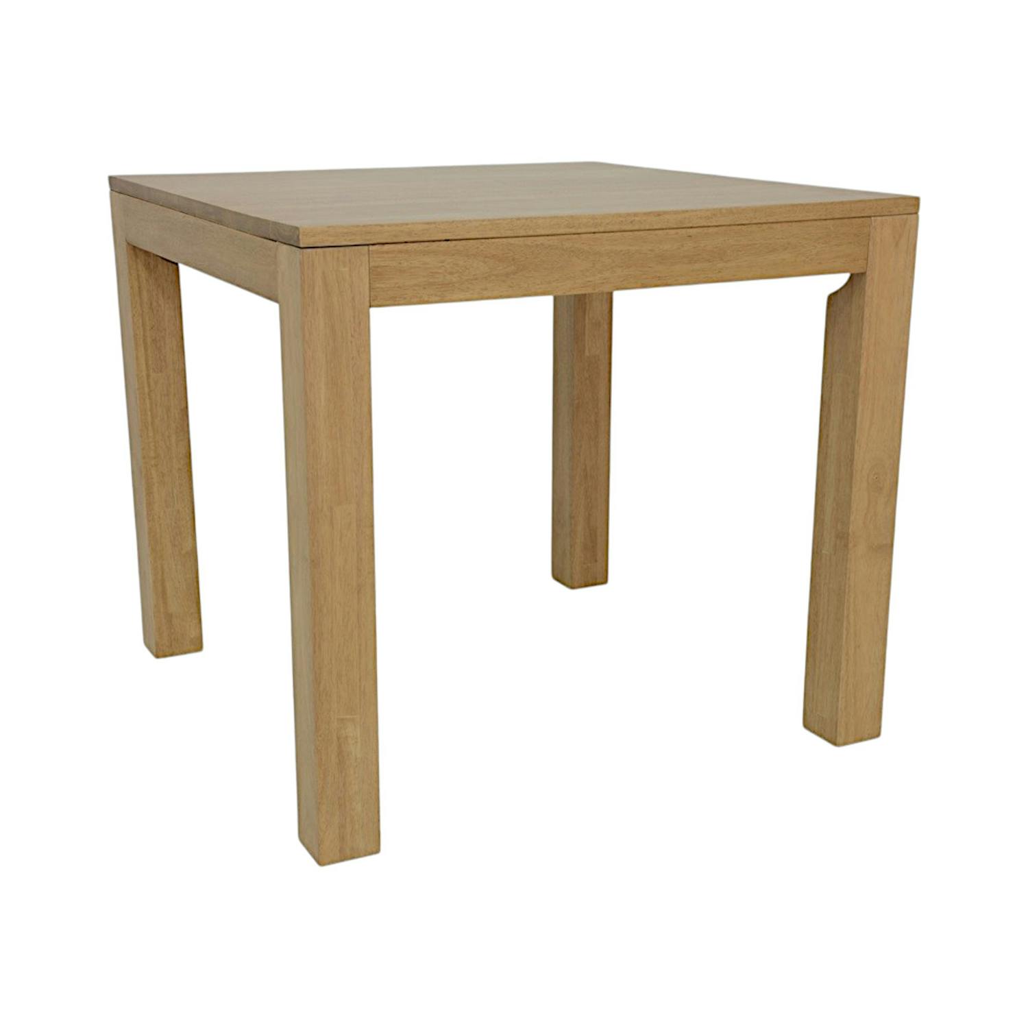Table de repas carrée Hévéa 85x85x76cm HELENA
