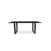 220 1347 Table De Repas En Chene Massif Dima Avec Pieds Metal Noir.Html – Black Oak – 76 x 180 x 100 cm