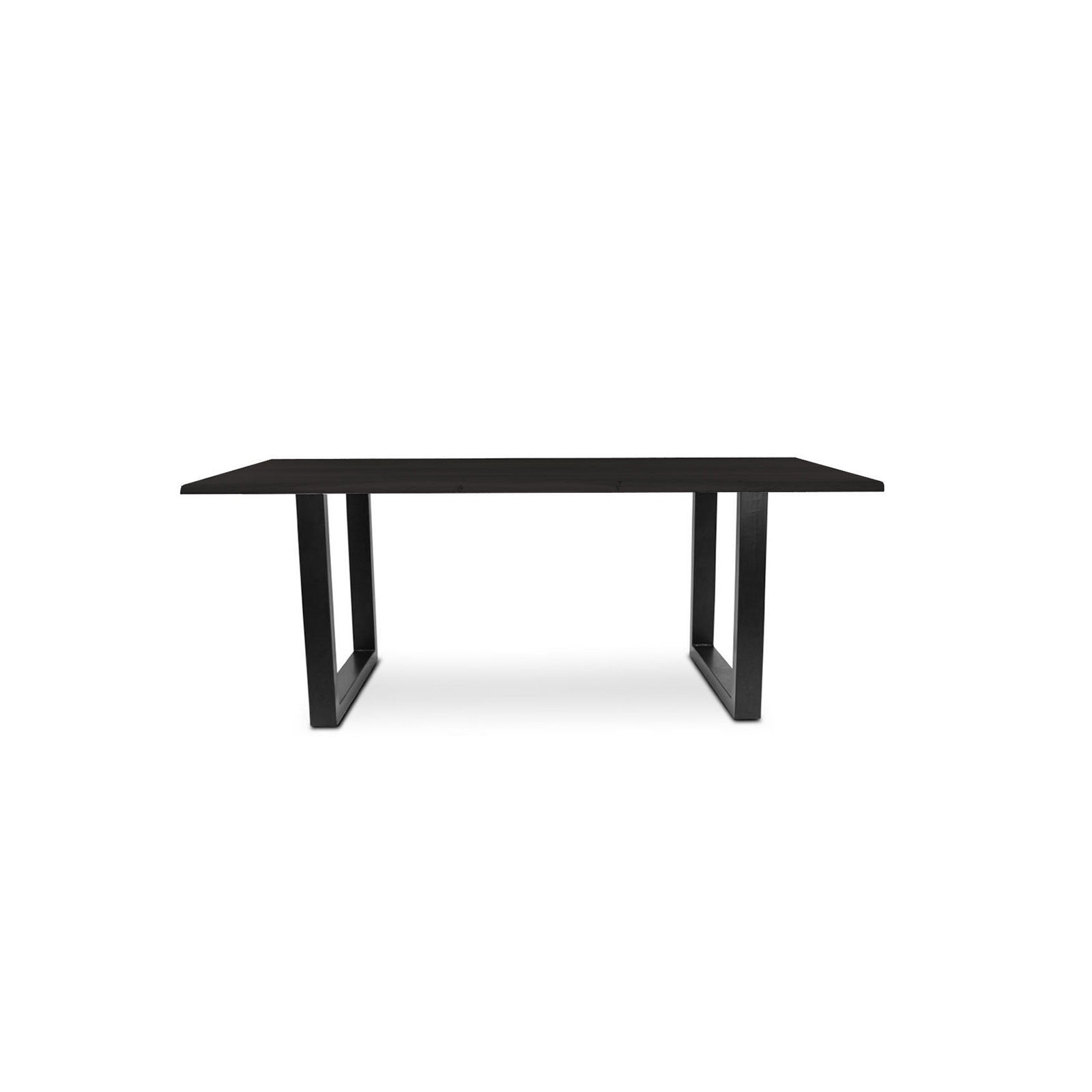220 1347 Table De Repas En Chene Massif Dima Avec Pieds Metal Noir.Html – Black Oak – 76 x 180 x 100 cm
