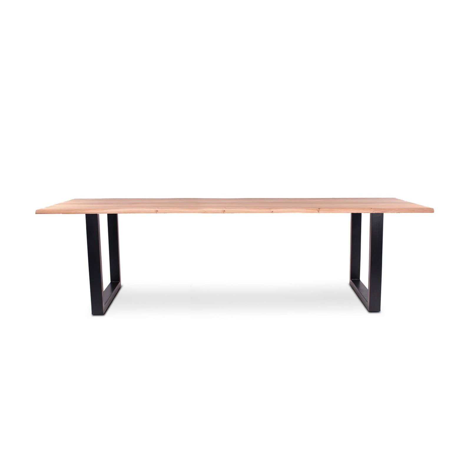 220 1347 Table De Repas En Chene Massif Dima Avec Pieds Metal Noir.Html – Naturel Oak – 76 x 300 x 100 cm