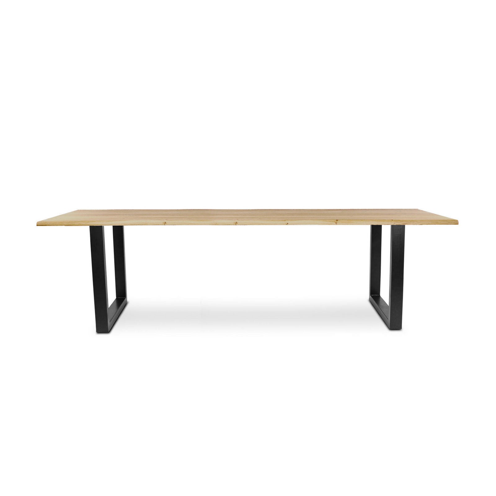220 1347 Table De Repas En Chene Massif Dima Avec Pieds Metal Noir.Html – Grey wash Oak – 76 x 300 x 100 cm