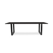 220 1347 Table De Repas En Chene Massif Dima Avec Pieds Metal Noir.Html – Black Oak – 76 x 280 x 100 cm