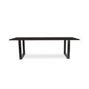 220 1347 Table De Repas En Chene Massif Dima Avec Pieds Metal Noir.Html – Black Oak – 76 x 260 x 100 cm