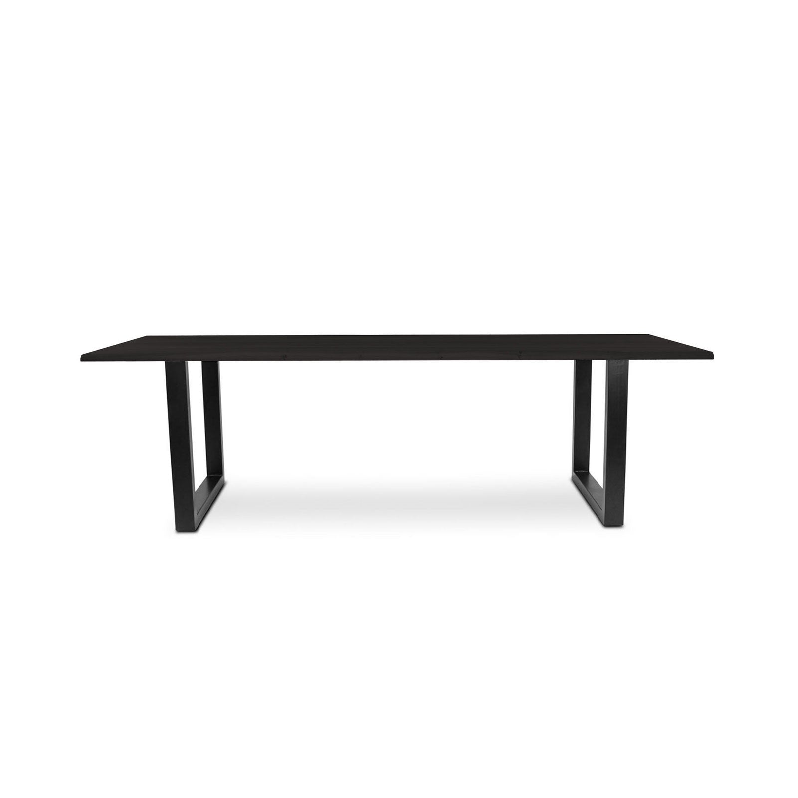 220 1347 Table De Repas En Chene Massif Dima Avec Pieds Metal Noir.Html – Black Oak – 76 x 260 x 100 cm
