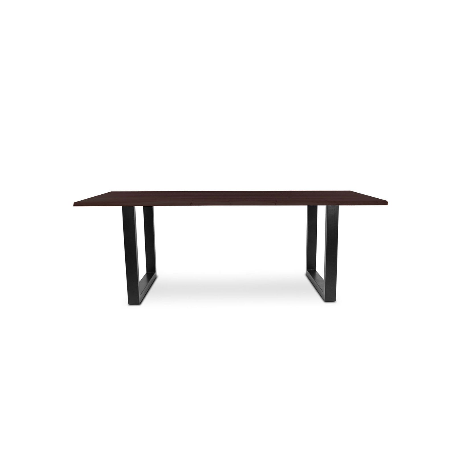 220 1347 Table De Repas En Chene Massif Dima Avec Pieds Metal Noir.Html – Wenge Oak – 76 x 220 x 100 cm