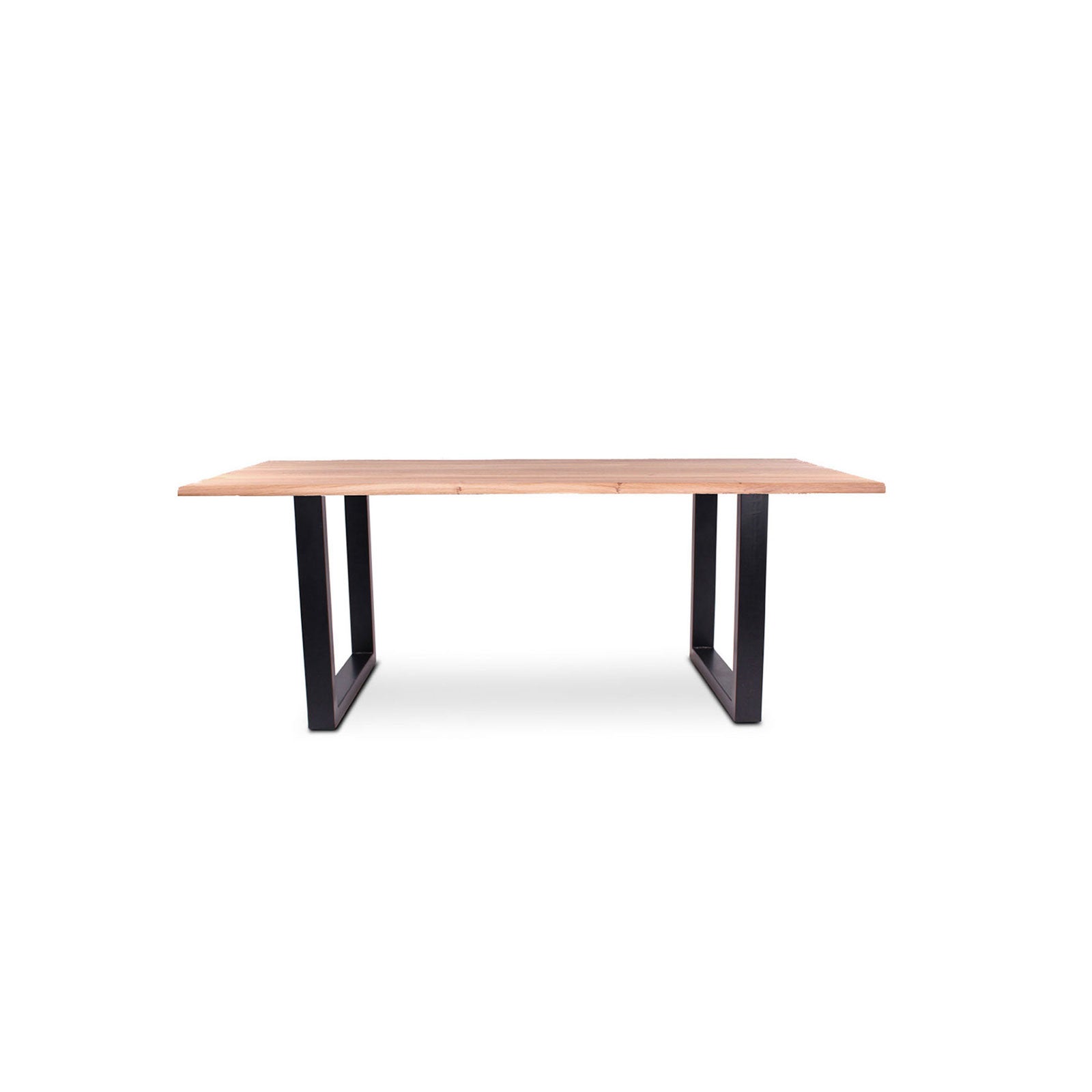 220 1347 Table De Repas En Chene Massif Dima Avec Pieds Metal Noir.Html – Naturel Oak – 76 x 180 x 100 cm