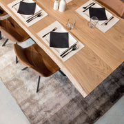 220 1347 Table De Repas En Chene Massif Dima Avec Pieds Metal Noir.Html – Naturel Oak – 76 x 160 x 100 cm