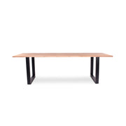 220 1347 Table De Repas En Chene Massif Dima Avec Pieds Metal Noir.Html – Naturel Oak – 76 x 260 x 100 cm