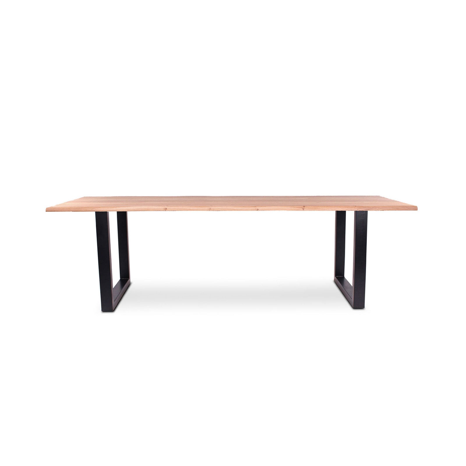 220 1347 Table De Repas En Chene Massif Dima Avec Pieds Metal Noir.Html – Naturel Oak – 76 x 260 x 100 cm