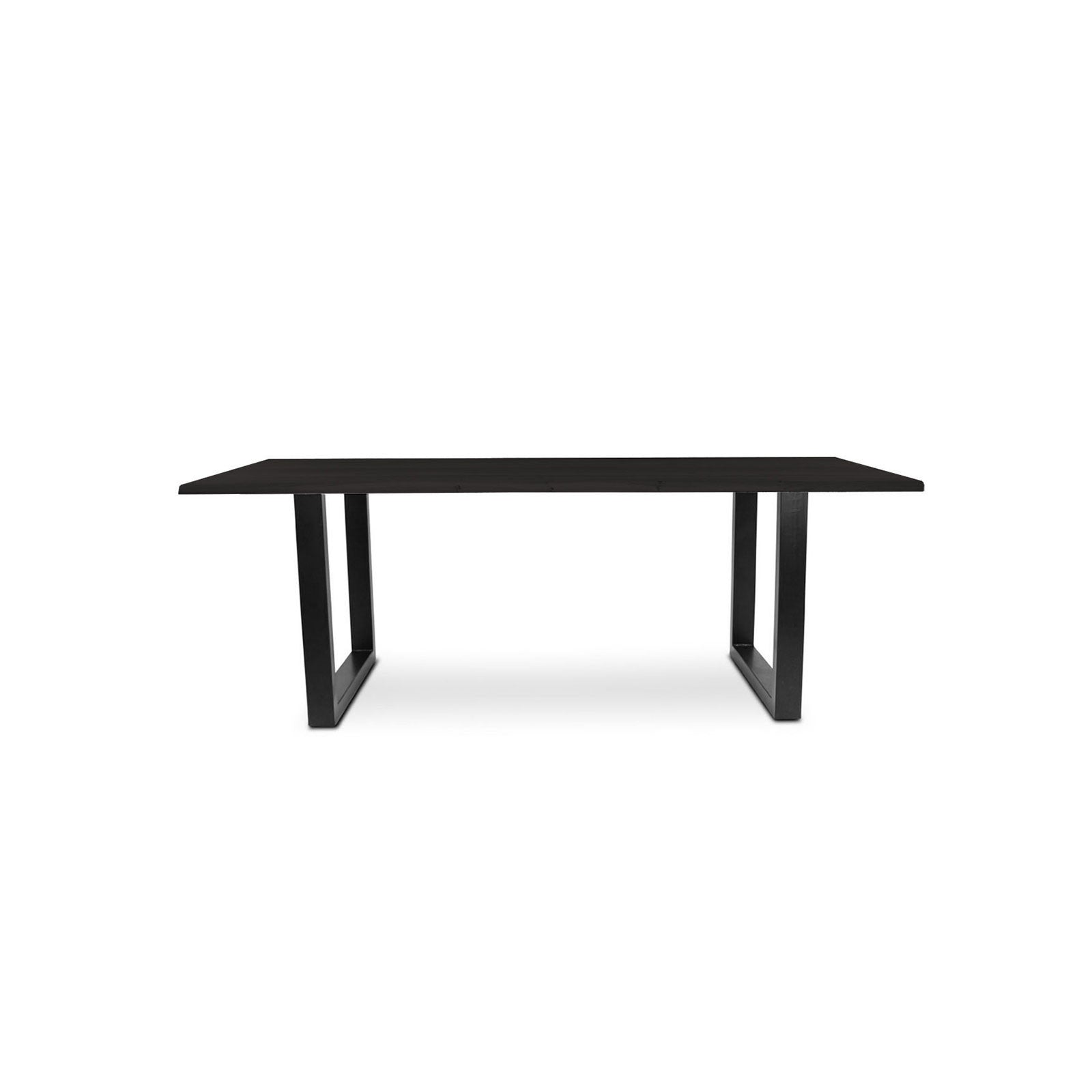 220 1347 Table De Repas En Chene Massif Dima Avec Pieds Metal Noir.Html – Black Oak – 76 x 200 x 100 cm