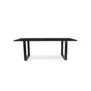220 1347 Table De Repas En Chene Massif Dima Avec Pieds Metal Noir.Html – Black Oak – 76 x 220 x 100 cm