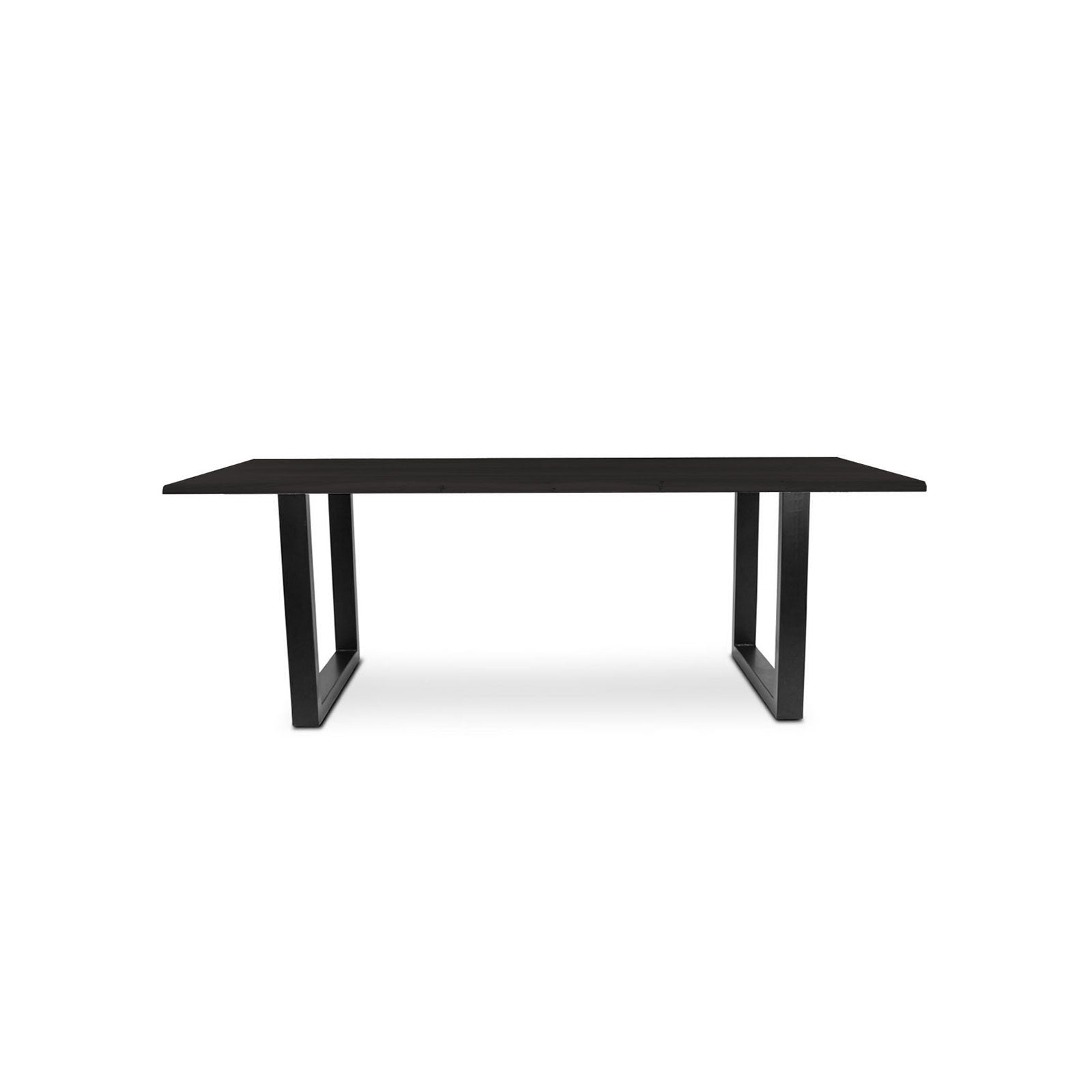 220 1347 Table De Repas En Chene Massif Dima Avec Pieds Metal Noir.Html – Black Oak – 76 x 220 x 100 cm