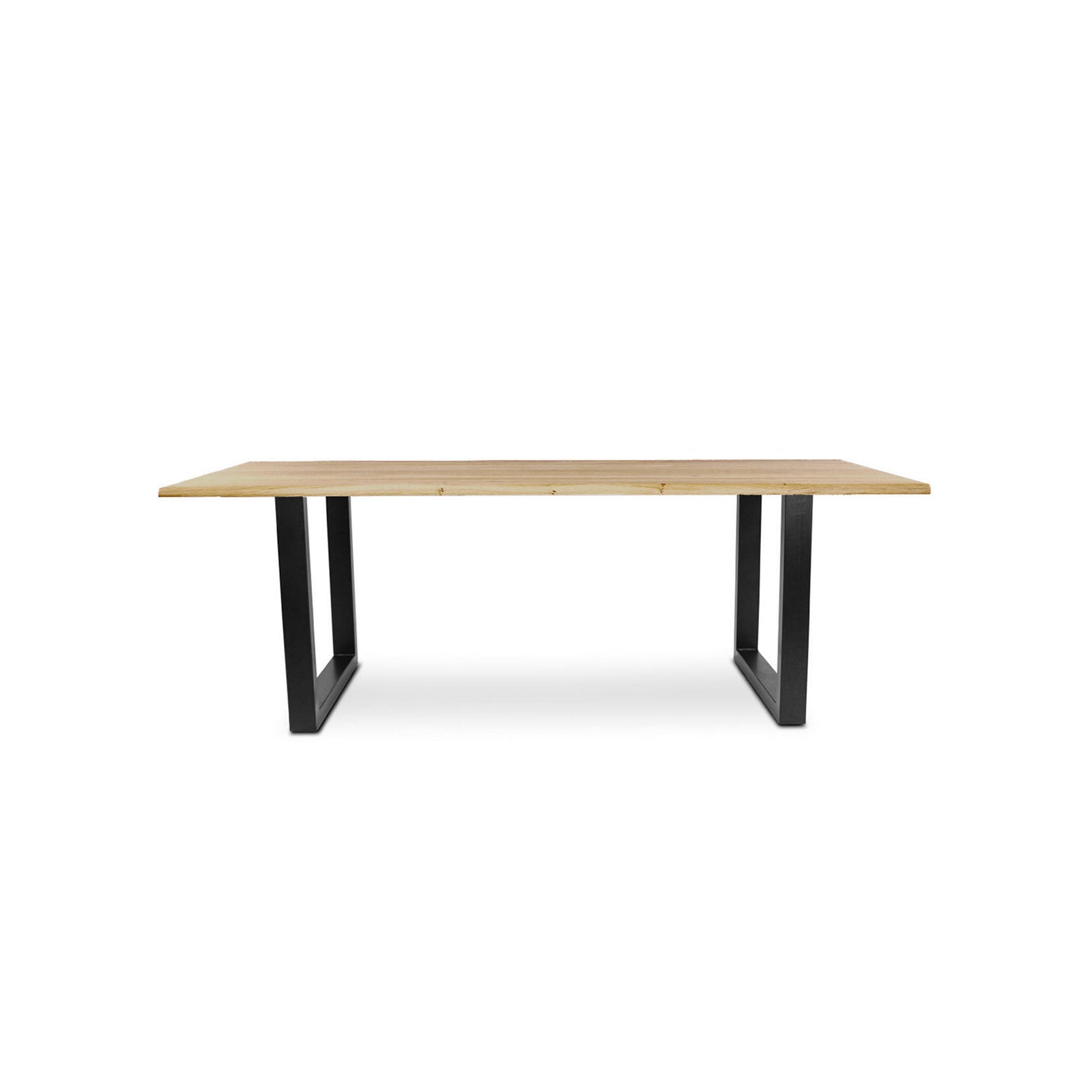 220 1347 Table De Repas En Chene Massif Dima Avec Pieds Metal Noir.Html – Grey wash Oak – 76 x 220 x 100 cm