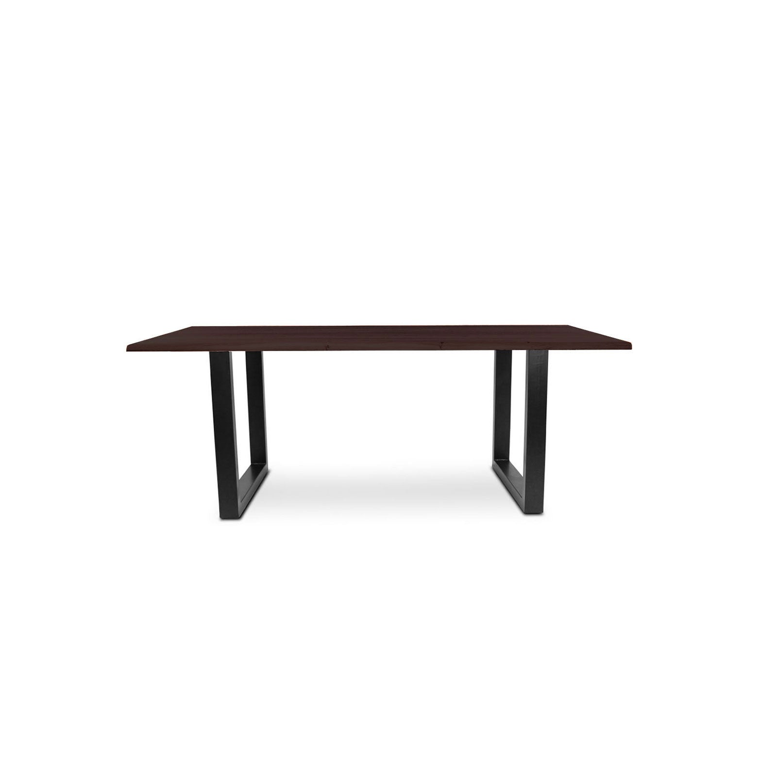 220 1347 Table De Repas En Chene Massif Dima Avec Pieds Metal Noir.Html – Wenge Oak – 76 x 180 x 100 cm