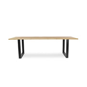 220 1347 Table De Repas En Chene Massif Dima Avec Pieds Metal Noir.Html – Grey wash Oak – 76 x 260 x 100 cm