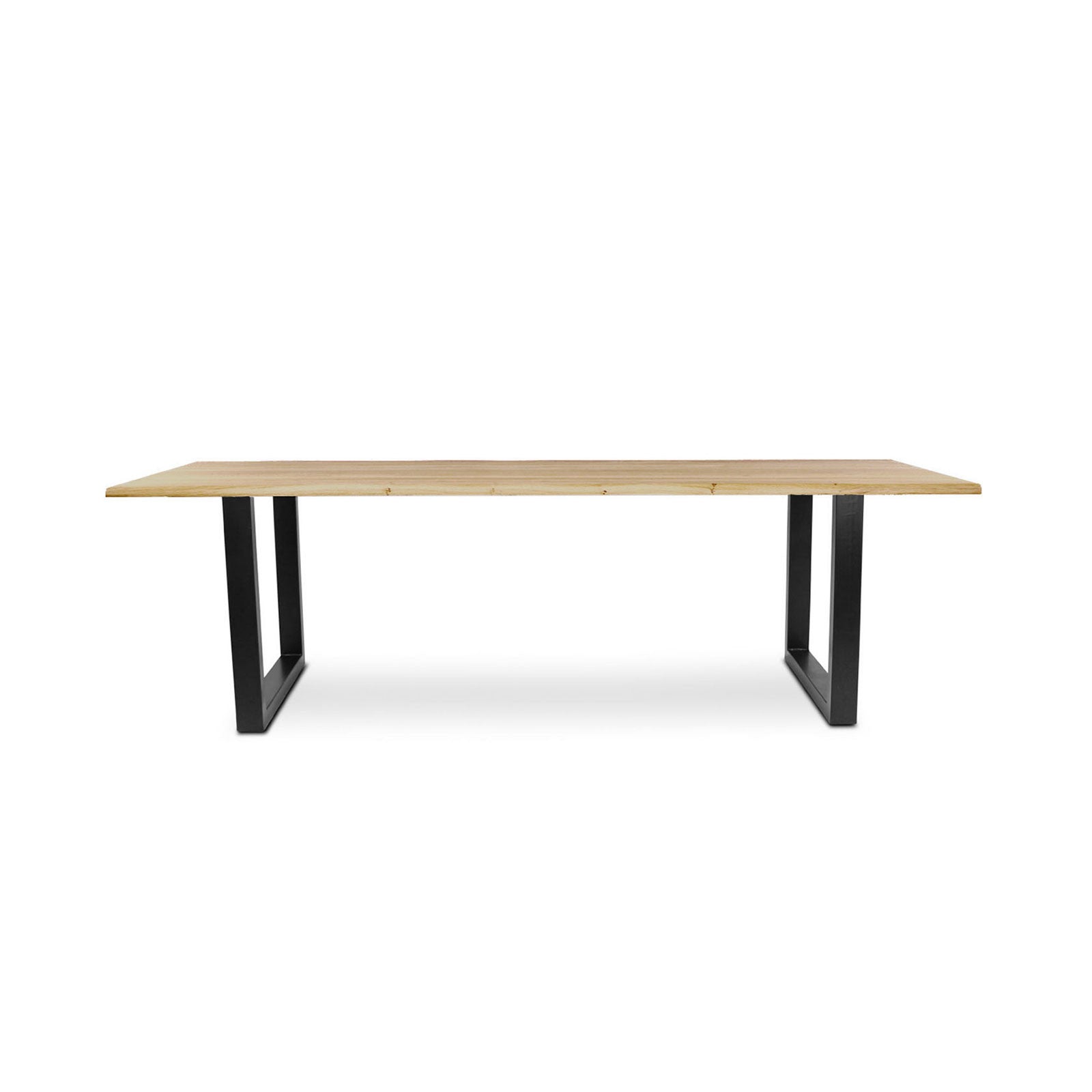 220 1347 Table De Repas En Chene Massif Dima Avec Pieds Metal Noir.Html – Grey wash Oak – 76 x 260 x 100 cm