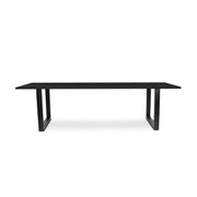 220 1347 Table De Repas En Chene Massif Dima Avec Pieds Metal Noir.Html – Black Oak – 76 x 300 x 100 cm