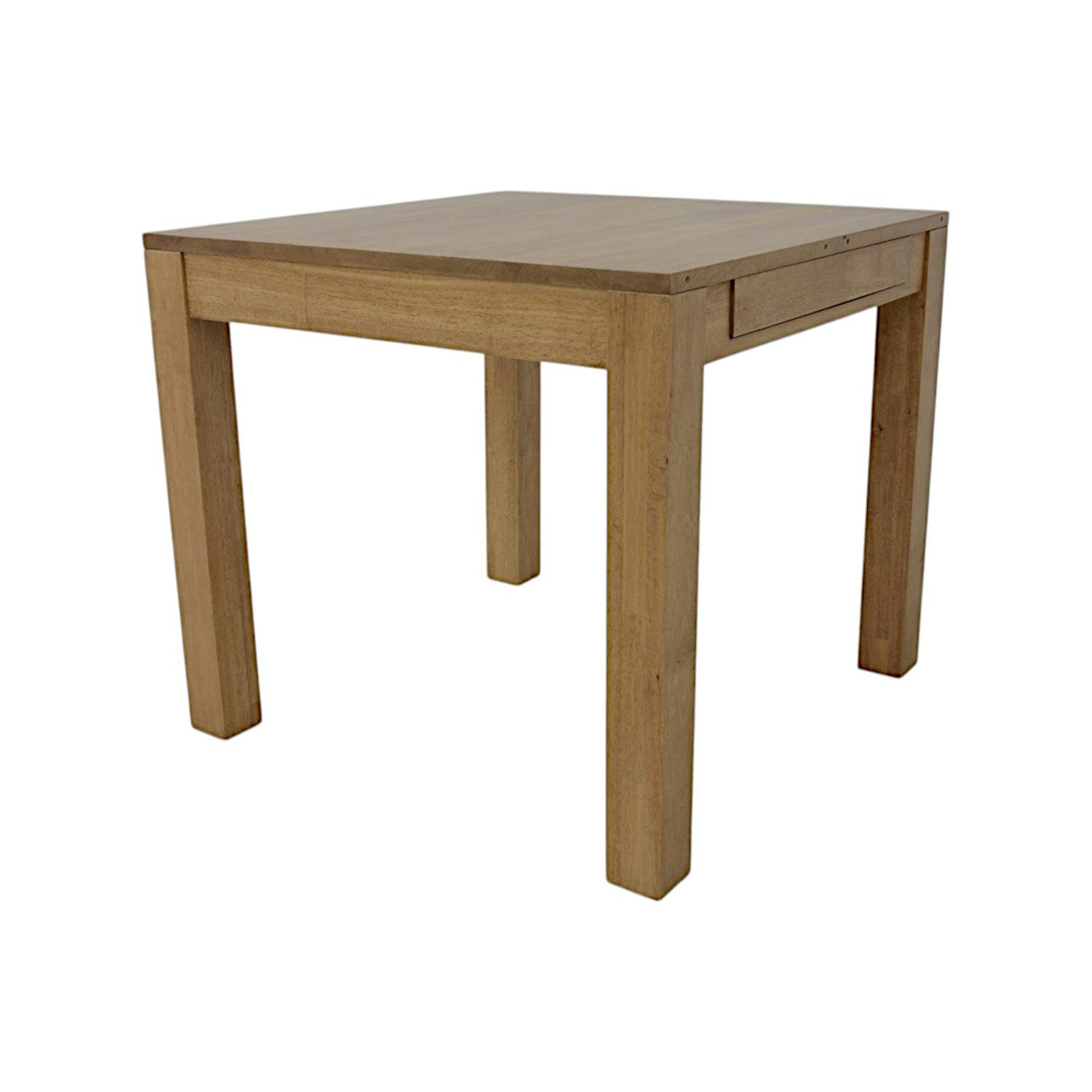 Table de repas extensible Hévéa 85/147x85x76cm HELENA