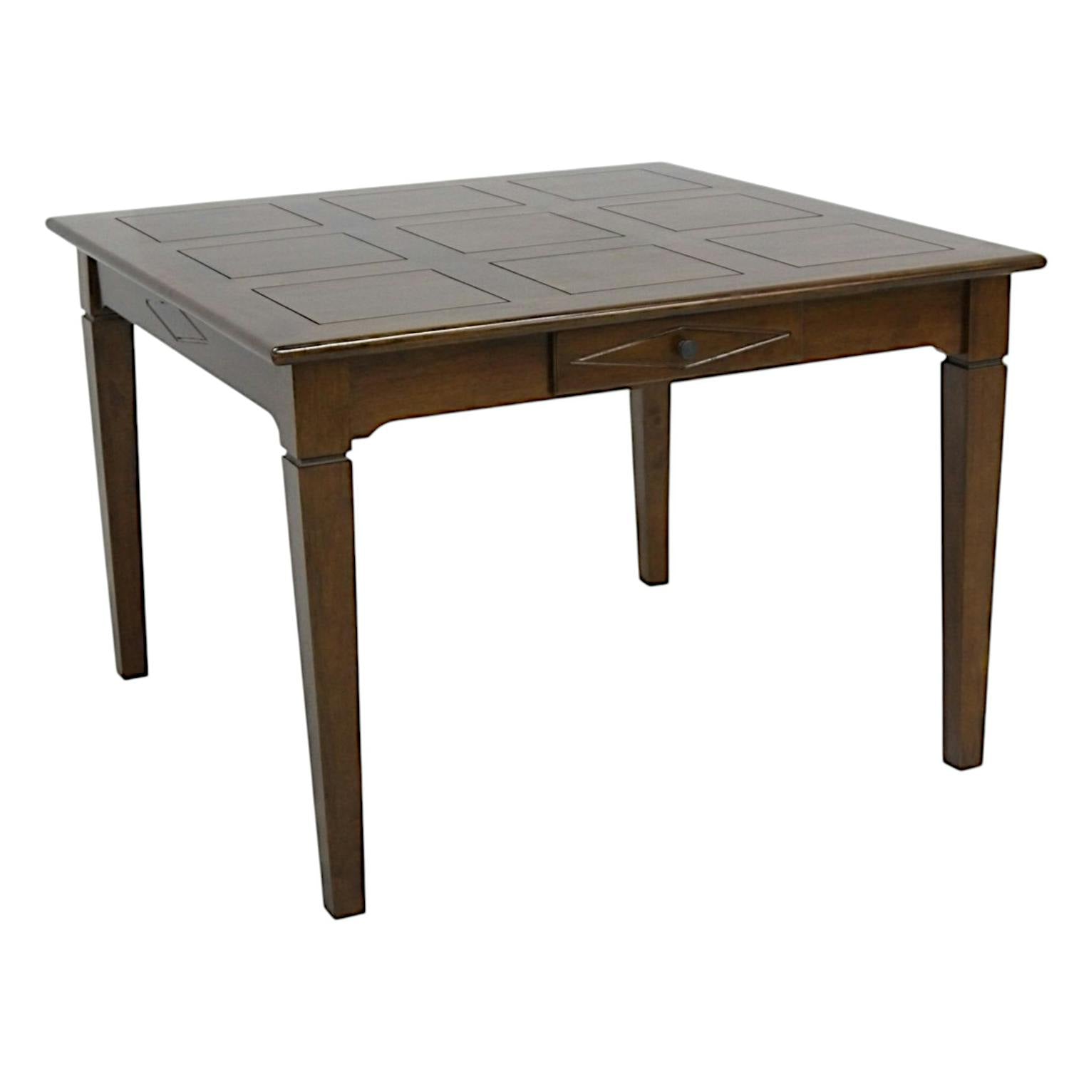 Table à manger en bois massif - Style traditionnel