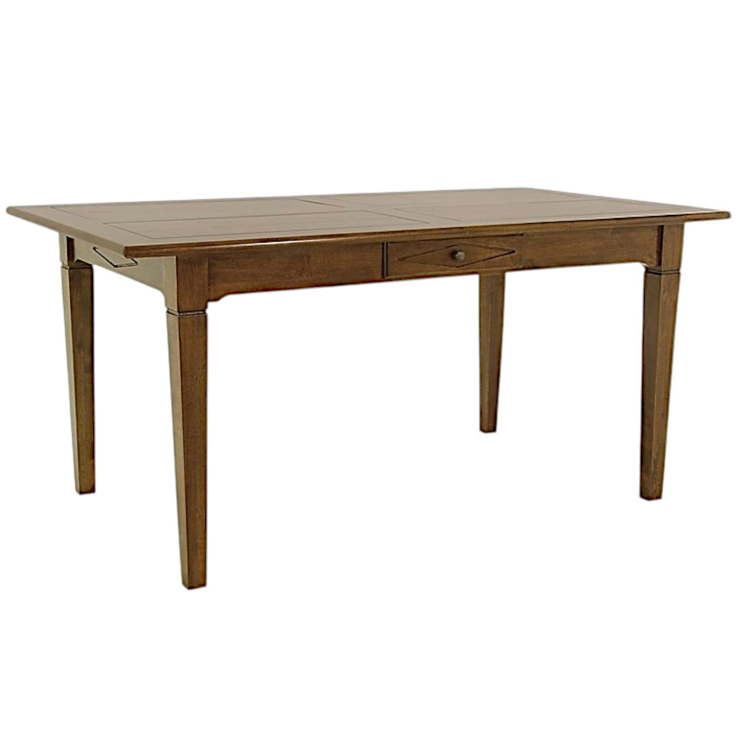 Table à manger en bois massif - Style traditionnel