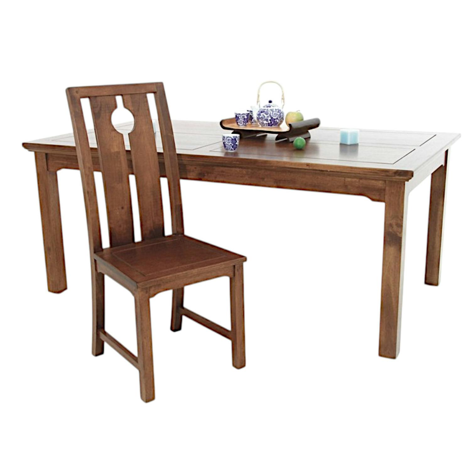 Table de repas Hévéa 180x100x75cm MAORI