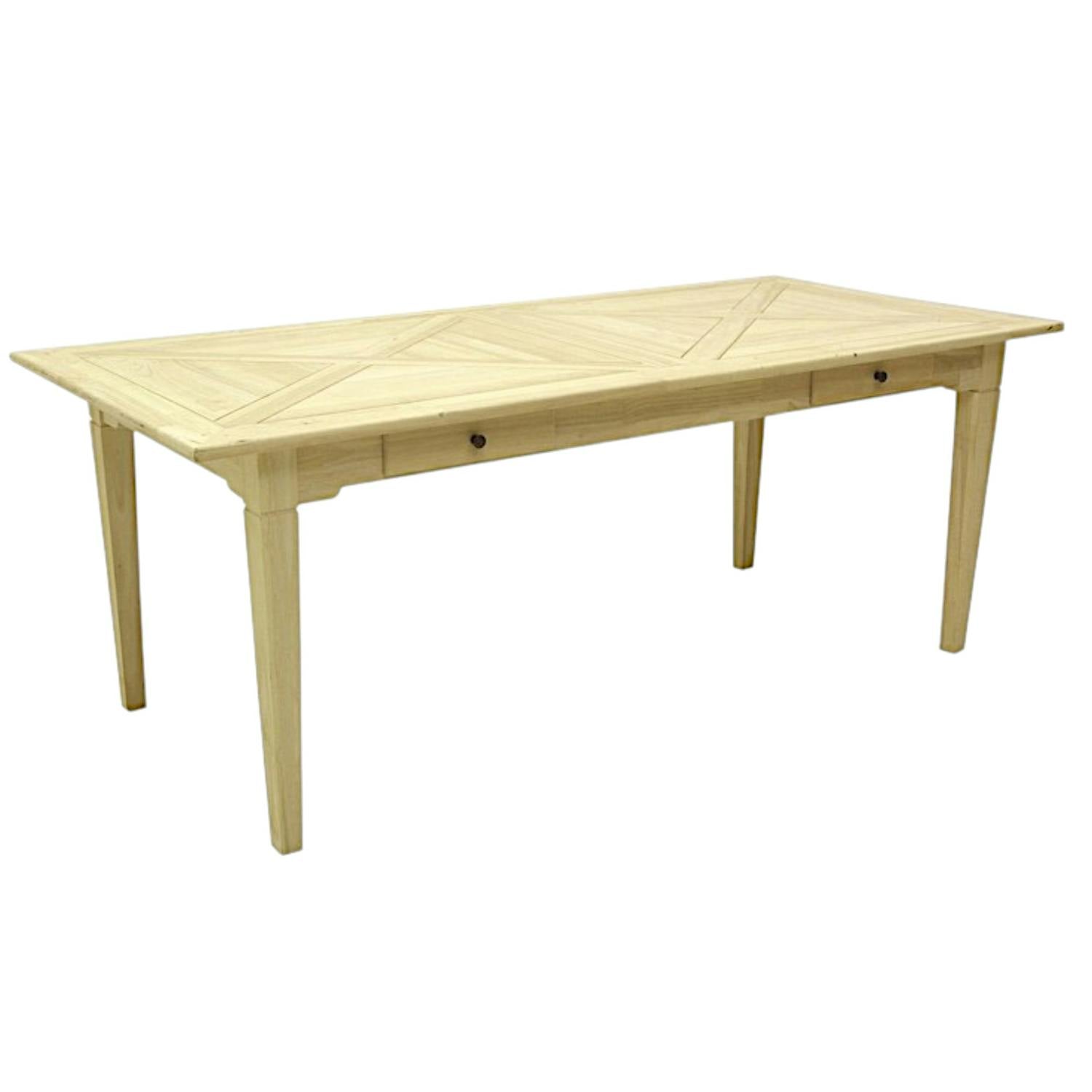 Table de repas Hévéa 2 tiroirs 200x90x76cm MAORI TRADITION