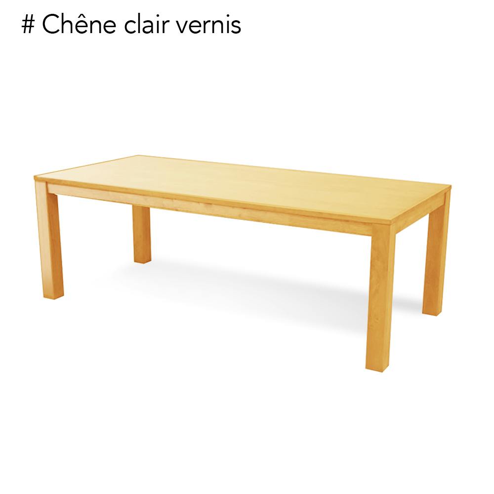Table à manger en bois massif - Style traditionnel