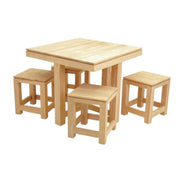 Table à manger en bois massif - Style moderne