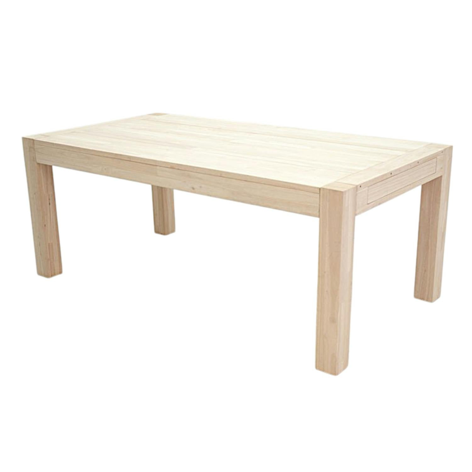 Table de repas Hévéa extensible 190/290x100x76cm ATTAN