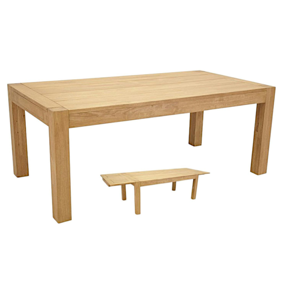 Table de repas Hévéa extensible 190/290x100x76cm ATTAN