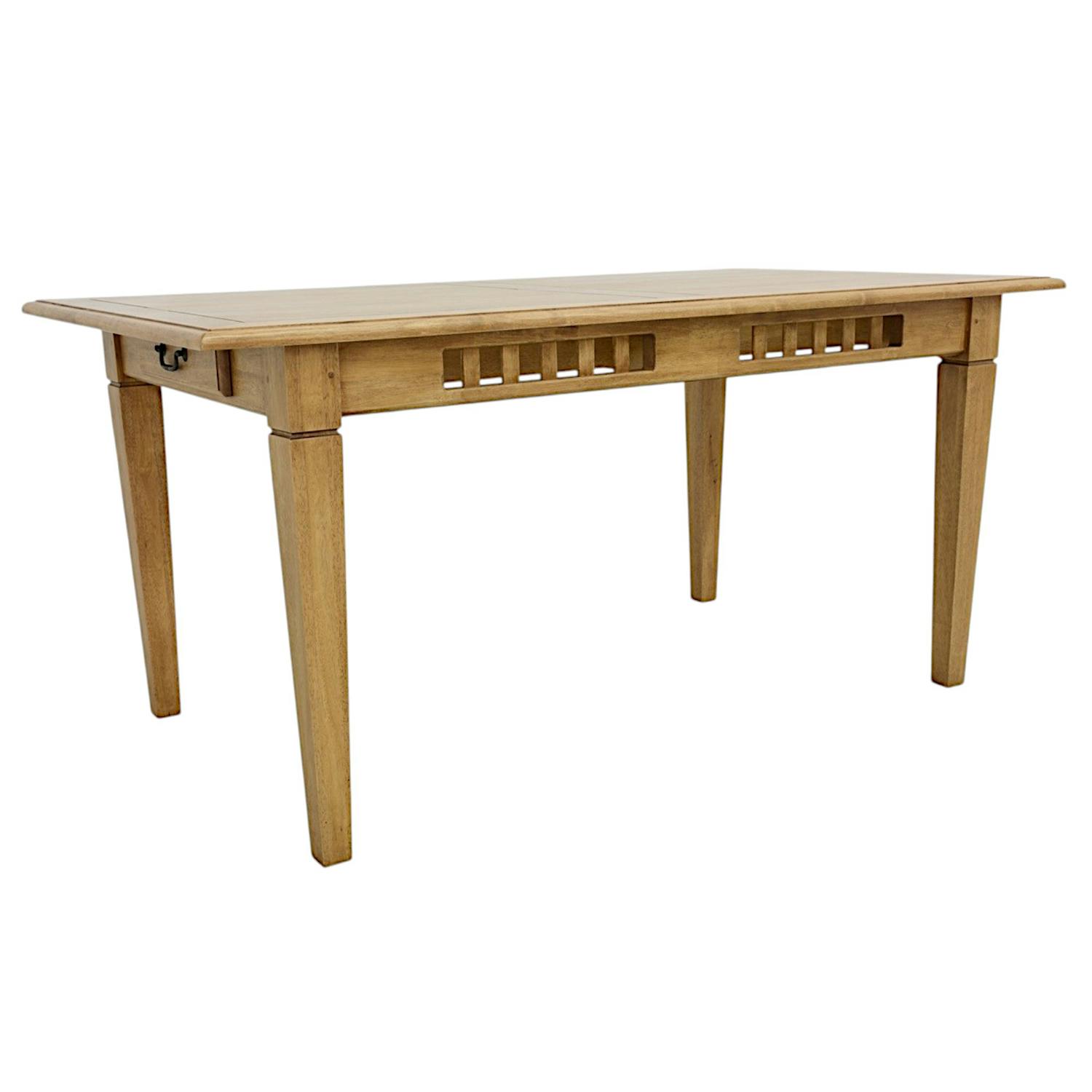 Table de repas Hévéa style Colonial, 1 tiroir, 160x90x76cm MAORI