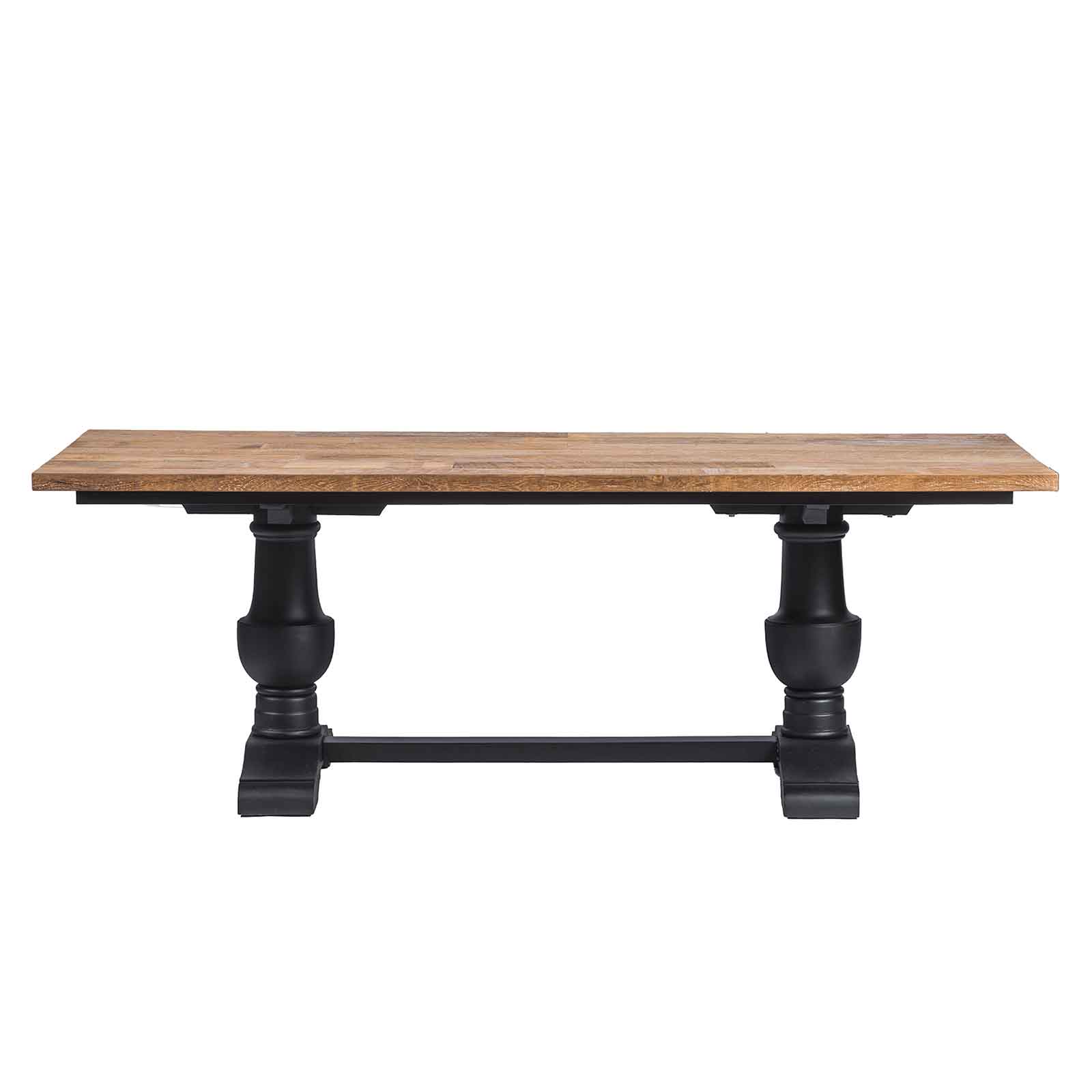 Table de repas en teck raffinée - Style lignart