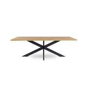218 1501 Table De Salle A Manger En Chene Massif Et Pied Metal Jos.Html – Grey wash Oak – 76 x 220 x 100 cm