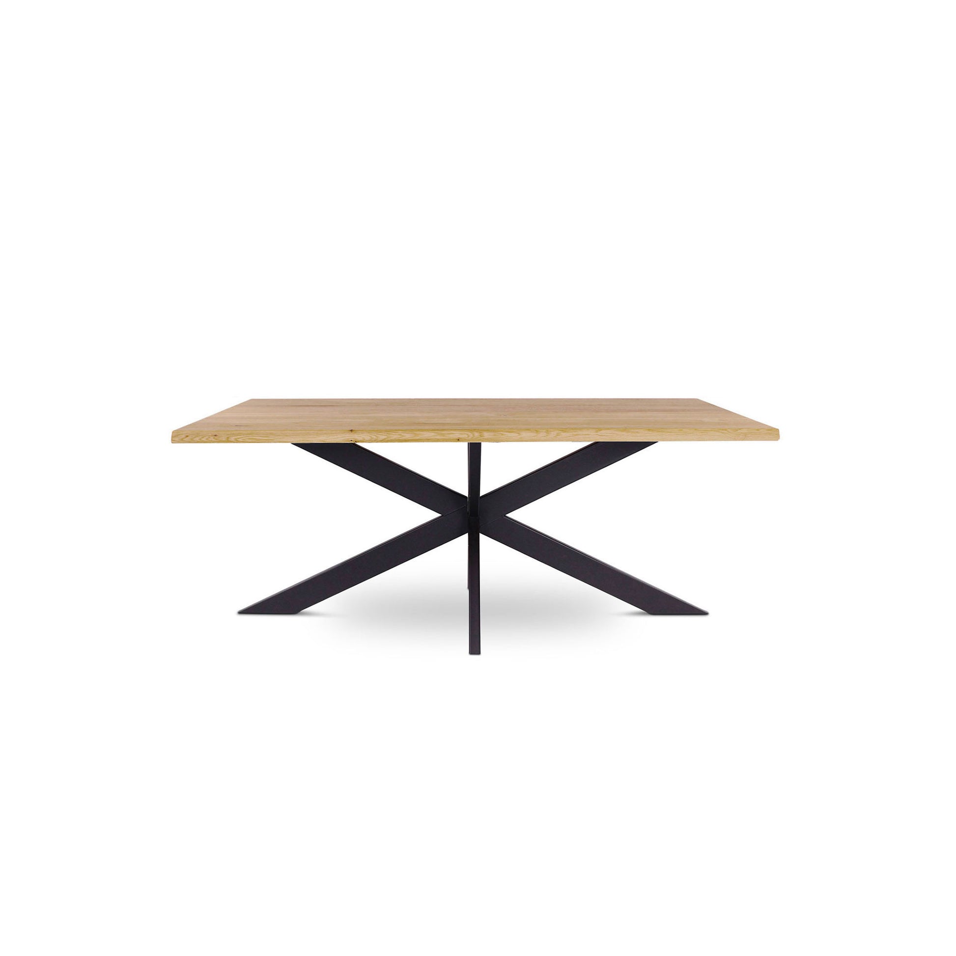 218 1501 Table De Salle A Manger En Chene Massif Et Pied Metal Jos.Html – Grey wash Oak – 76 x 200 x 100 cm