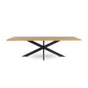 218 1501 Table De Salle A Manger En Chene Massif Et Pied Metal Jos.Html – Grey wash Oak – 76 x 280 x 100 cm