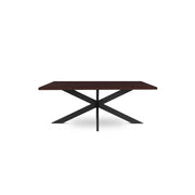 218 1501 Table De Salle A Manger En Chene Massif Et Pied Metal Jos.Html – Wenge Oak – 76 x 200 x 100 cm