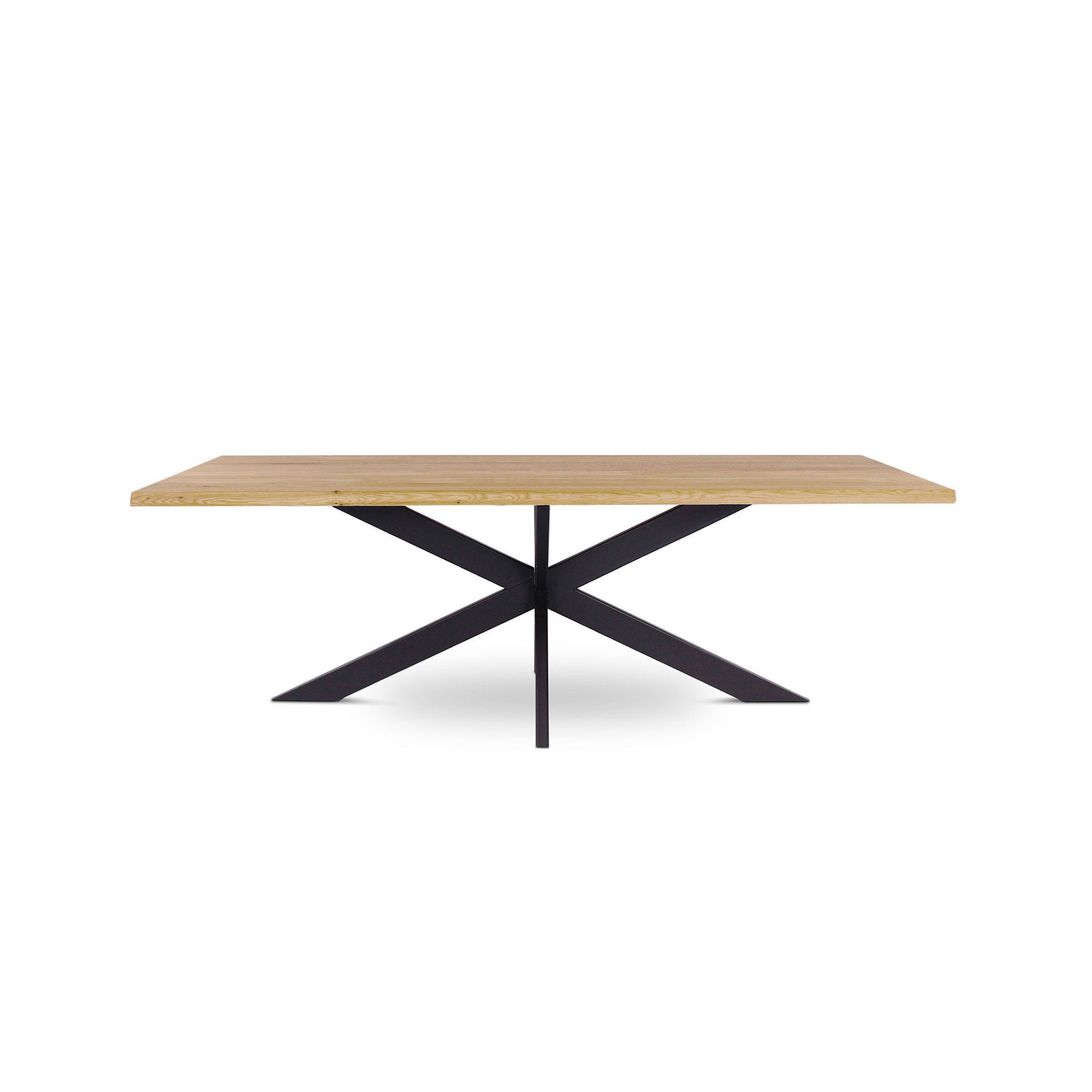 218 1501 Table De Salle A Manger En Chene Massif Et Pied Metal Jos.Html – Grey wash Oak – 76 x 240 x 100 cm