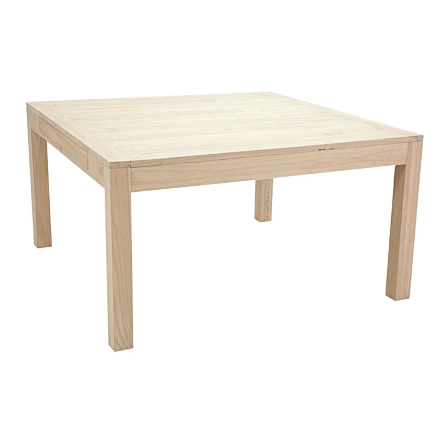 Table repas carrée extensible hévéa 140/240cm OLGA