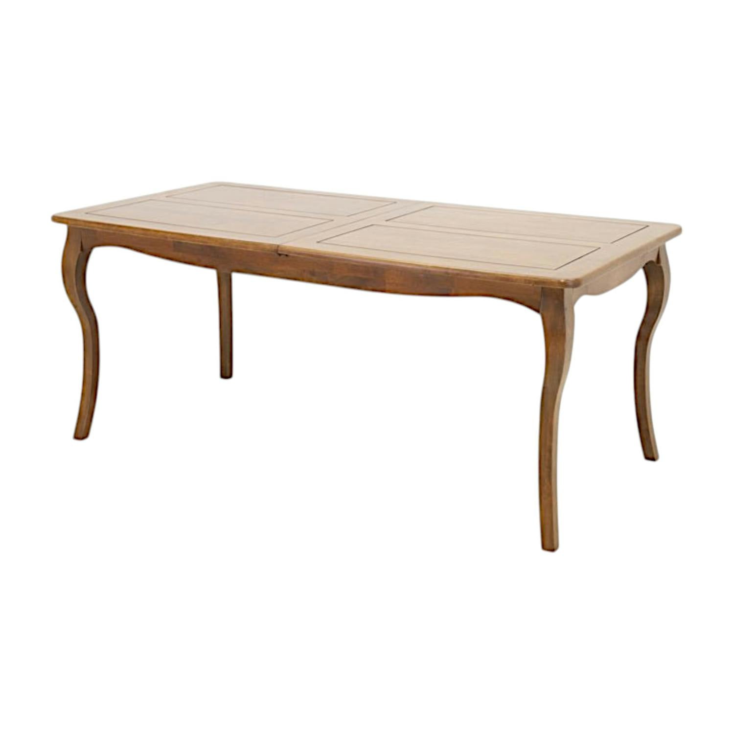 Table à manger en bois massif - Style traditionnel