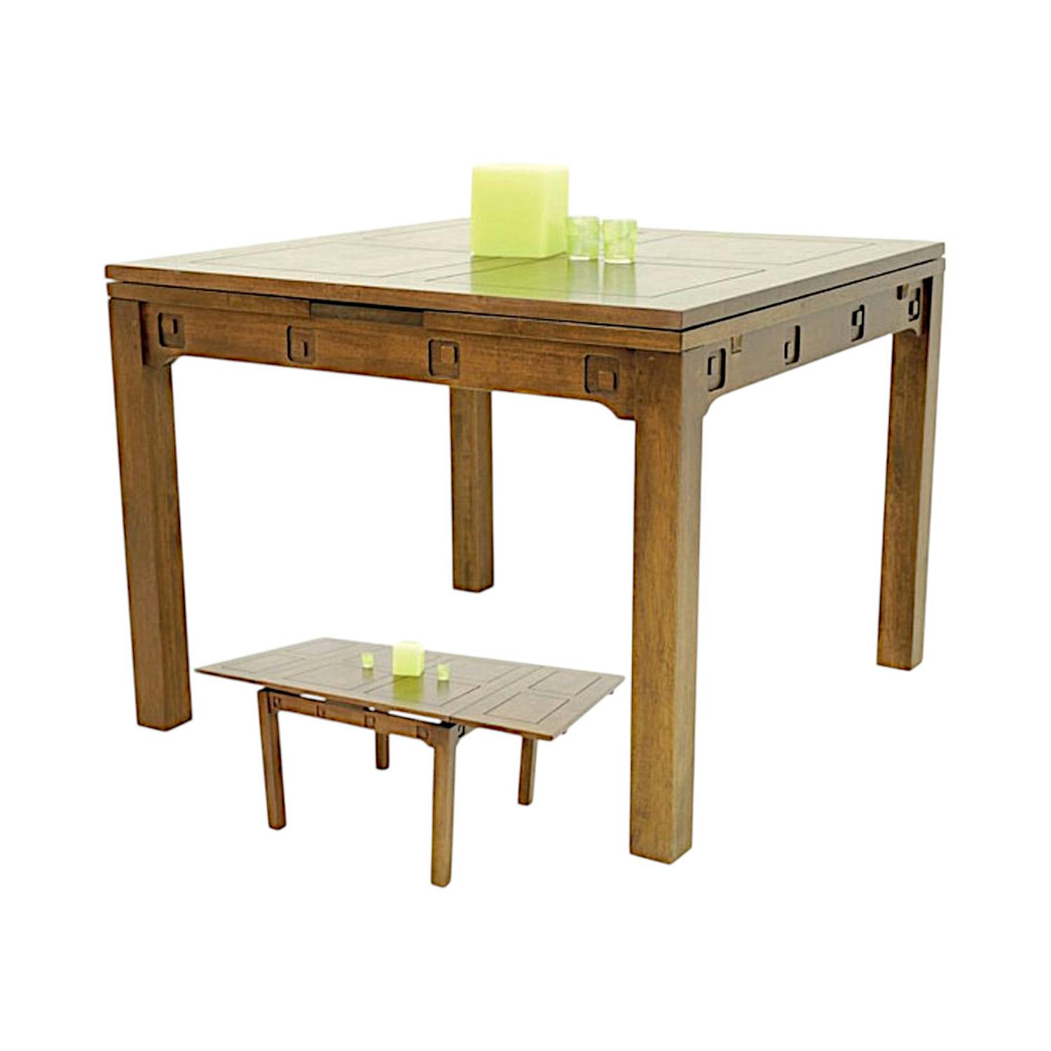 Table repas extensible hévéa 100/180cm TESSA