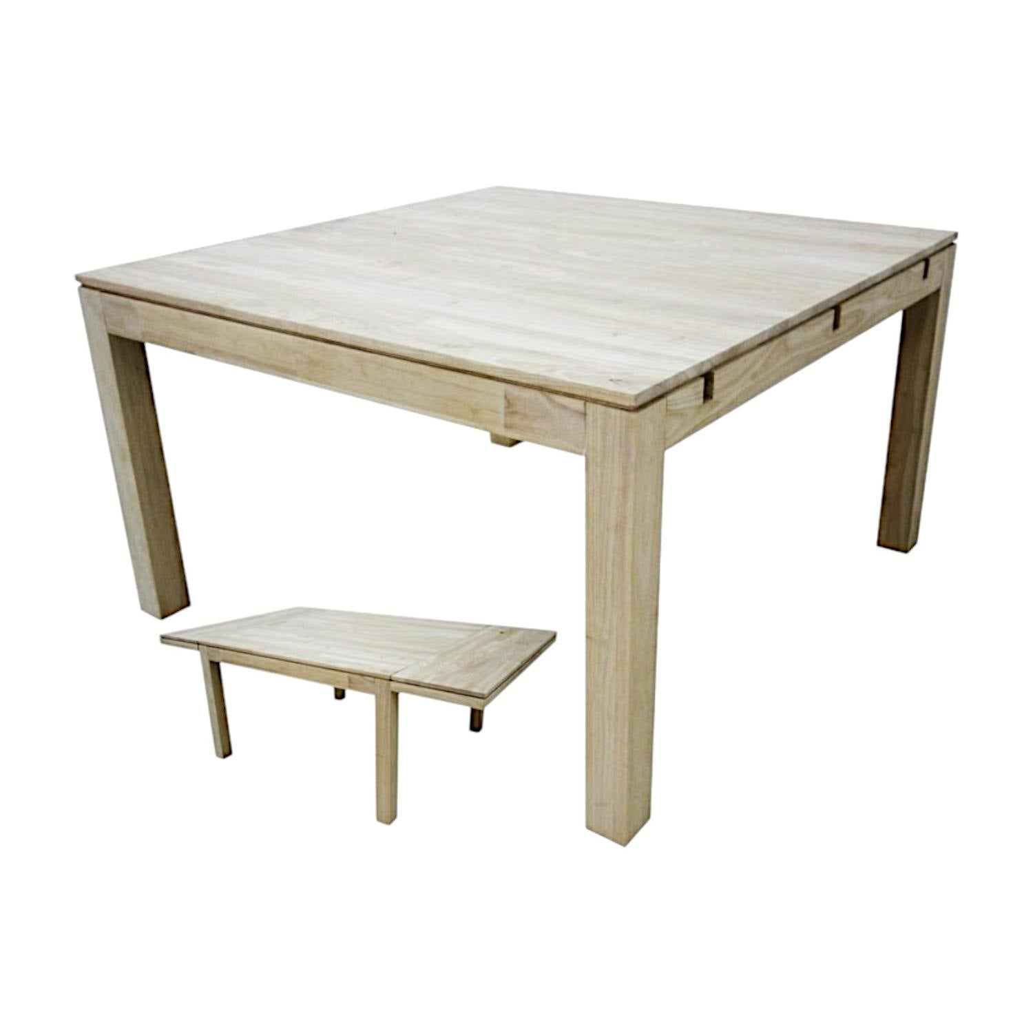 Table repas extensible hévéa 130/210cm HELENA