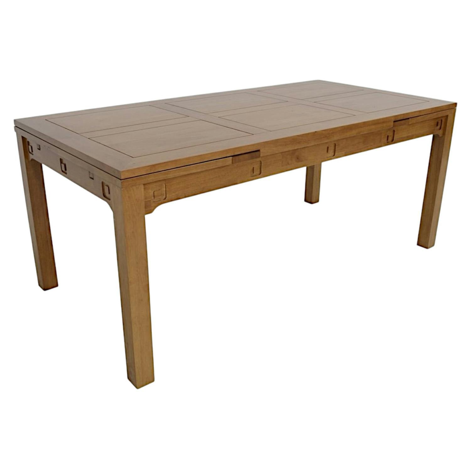 Table à manger en bois massif - Style moderne