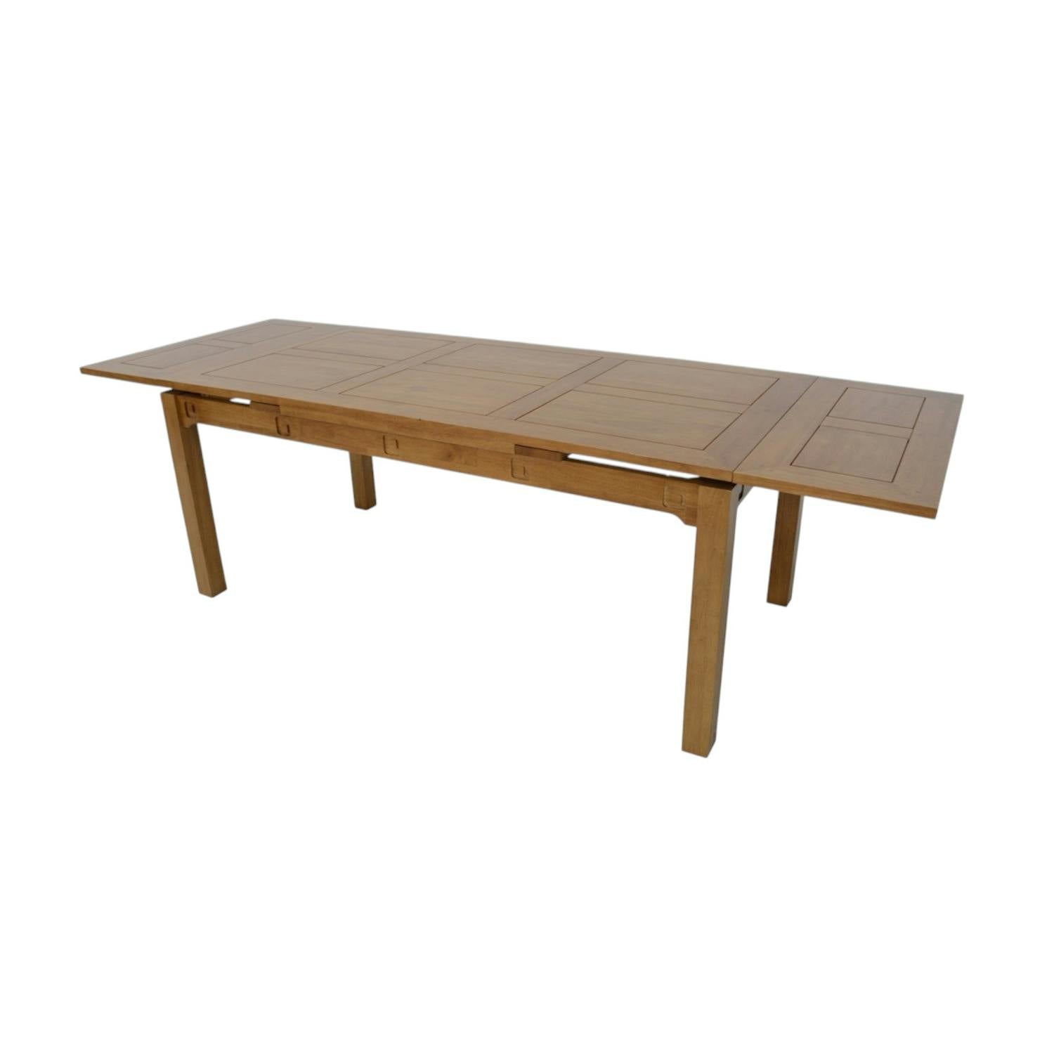 Table repas extensible hévéa 180/260cmTESSA