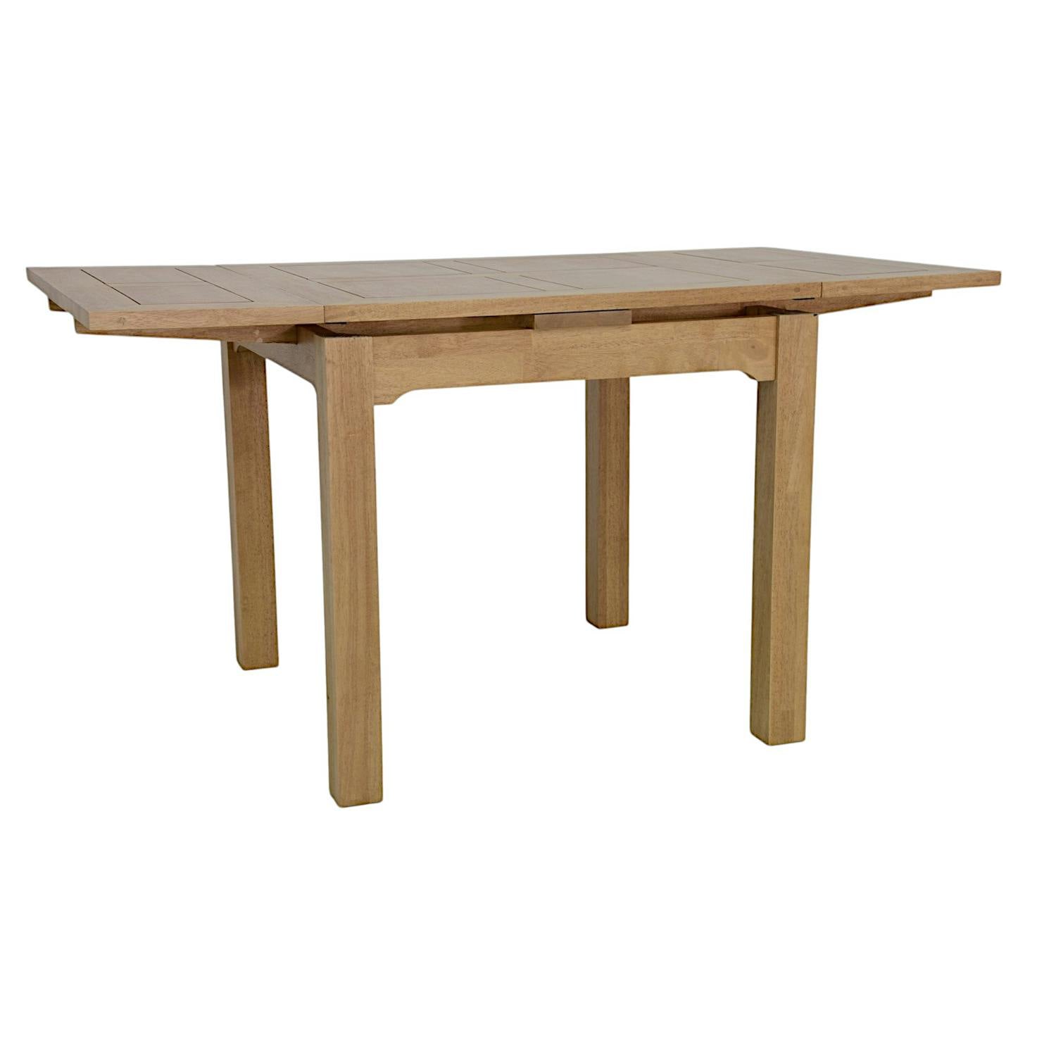 Table repas extensible hévéa 80/144cm HELENA