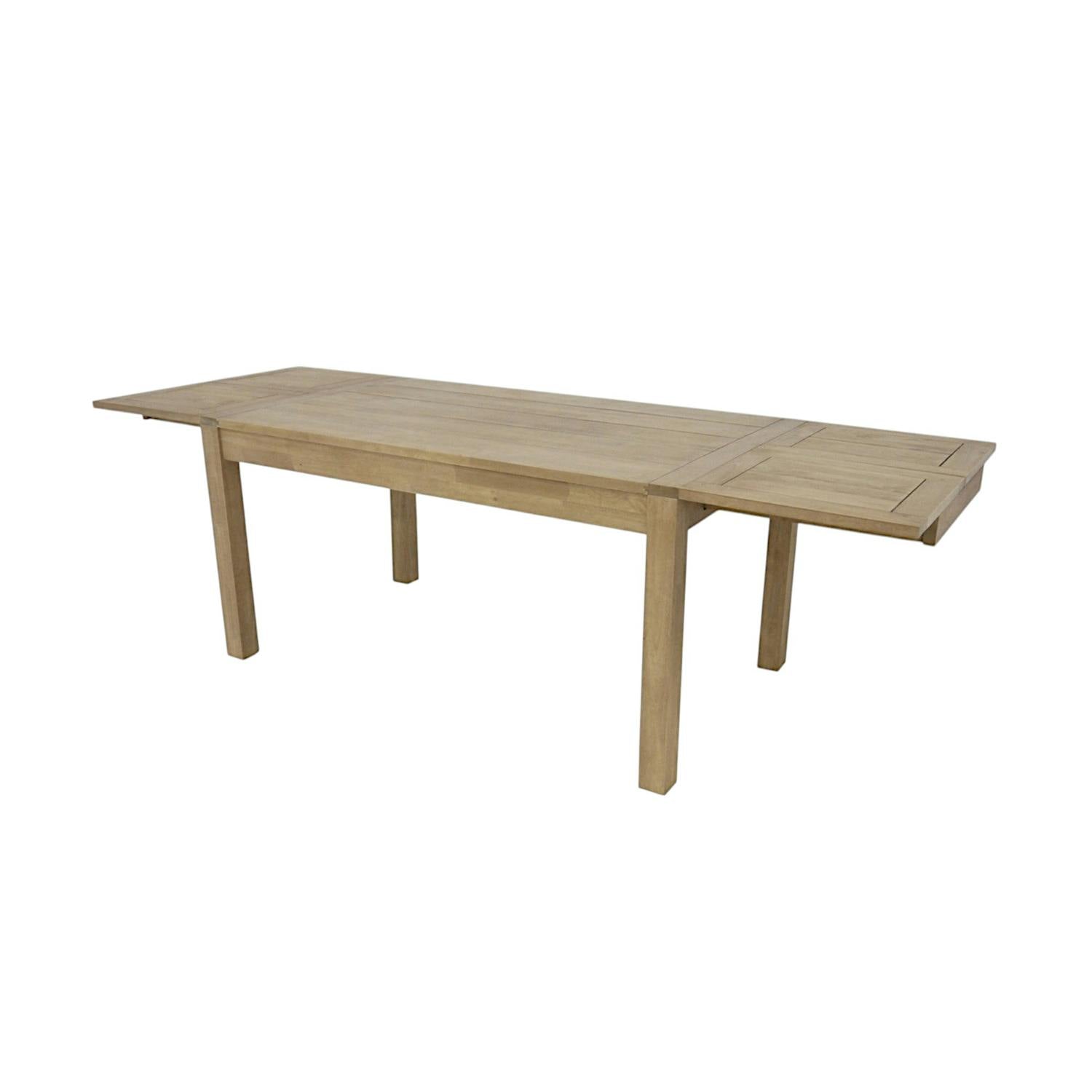 Table repas rectangle extensible 150-250cm hévéa ATTAN
