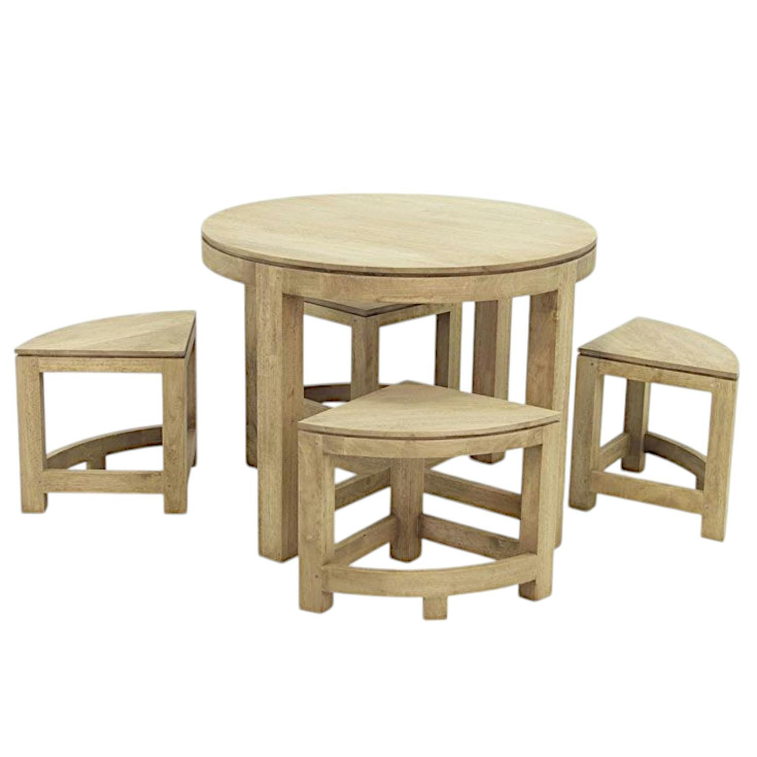 Table à manger en bois massif - Style exotique