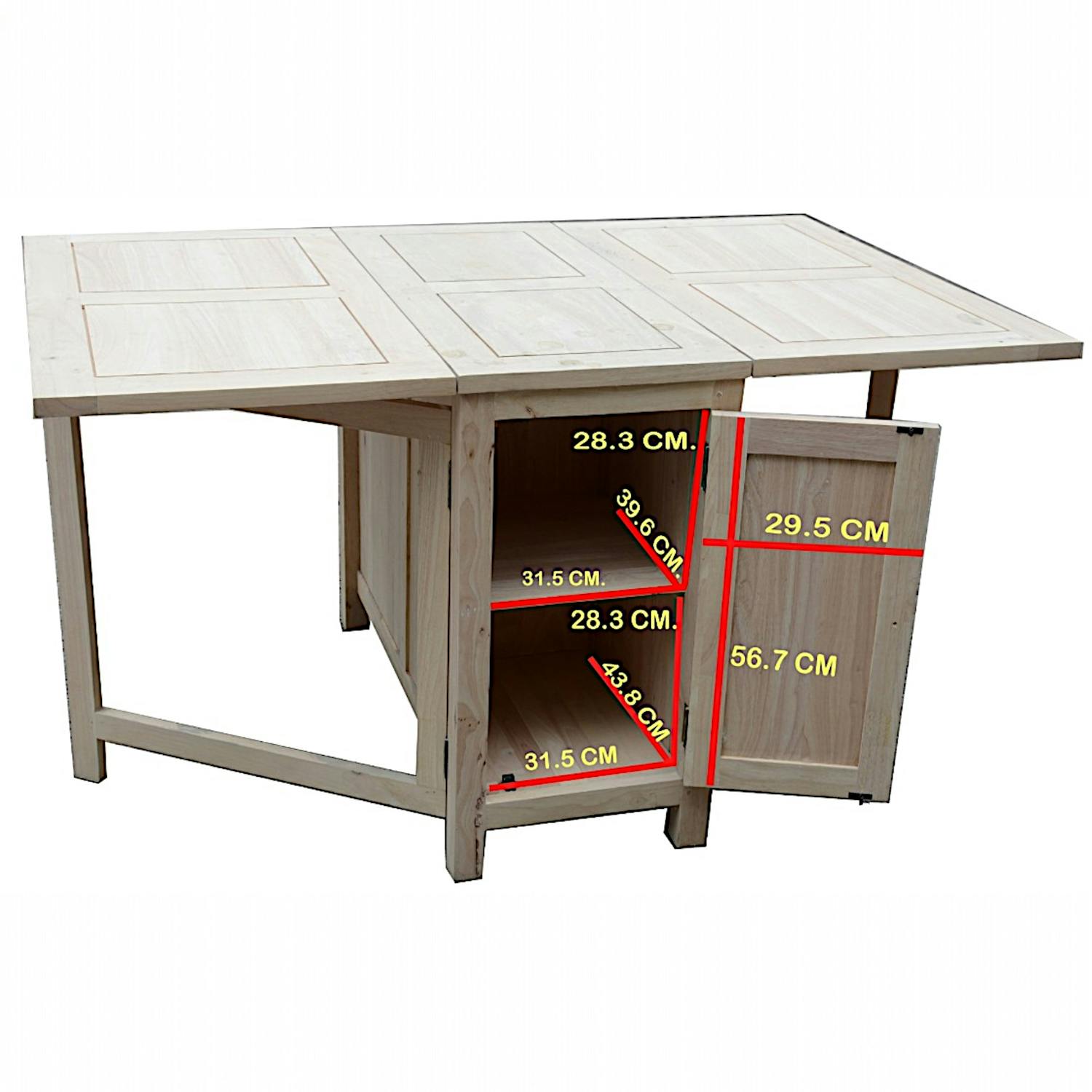 TABLE REPAS TRADITION rectangle pliante 90cm